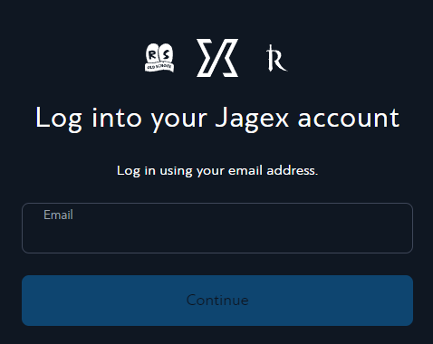 Sign in screen