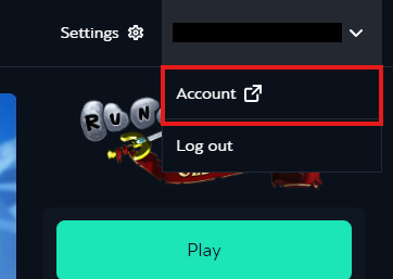Account settings